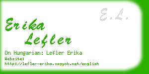 erika lefler business card